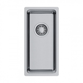 Мойка для кухни Omoikiri Tadzava 22-U/I-IN Ultra 15 4997112 прямоуг. 22х44 глуб. 15см (толщ.1мм) вып. 3 1/2" (врезная, подстольная) нержавеющая стал