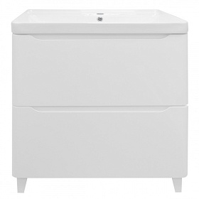 Тумба с раковиной Azario Lotos 70/2 Н напольная 2 выдв.ящ. белая CS00081986 Водяной
