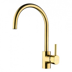 Смеситель для кухни (мойки) Omoikiri Wakayama PVD-LG 4994291 светлое золото латунь Водяной