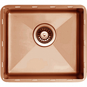 Мойка для кухни TopZero TZ RS/R10 ColorX TZ RS 451 GOLD ROSE прямоуг. 50х45 глуб. 21,5см (толщ.1,2мм) вып. 3 1/2" (подстольная) розовое золото Водяной