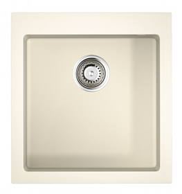 Мойка для кухни Omoikiri Bosen 47-WH 4993589 прямоуг. 47х50 глуб. 21,7см (толщ.10мм) вып. 3 1/2" (врезная) белая
