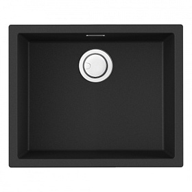 Мойка для кухни Omoikiri Yamakawa 55-U/I-GB 4993780 прямоуг. 55,6х45,6 глуб. 20см (толщ.6мм) вып. 3 1/2" (врезная, подстольная) графит