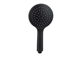 Лейка для душа Aquatek Вега 1-реж. d121 мм AQ2001MB чёрная круглая