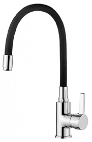 Смеситель для кухни (мойки) Ledeme Rainbow L4898-2 гибкий излив чёрный латунь