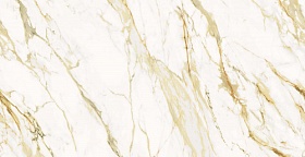 Плитка керамогранит 120х60 Azario Calacatta Royal Gold бежевая Водяной