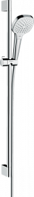 Душевая стойка с лейкой и шлангом Hansgrohe Croma Select E 959 мм d110 мм квадратная 3-х реж. 26592400 хром