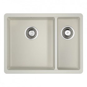 Мойка для кухни Omoikiri Kata 55-2-U-PA 4993386 прямоуг. 54х42 глуб. 20см (толщ.10мм) вып. 3 1/2" (подстольная) пастила