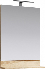 Зеркало Aqwella Фостер 60 дуб сонома с полочкой подсветка FOS0206DS