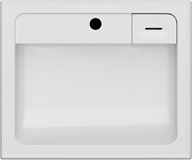 Раковина (умывальник) AM.PM X-Joy 60 подвесная M85AWCC0602WG над стиральной машинкой Водяной