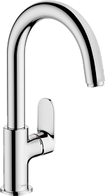 Смеситель для умывальника (раковины) Hansgrohe Vernis Blend 71554000 хром латунь Водяной