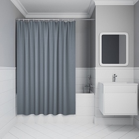 Штора для ванной Iddis Decor 180х200 полиэстер DW03P18i11 серый