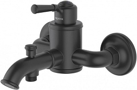 Смеситель для ванны/душа (короткий излив) Aquatek Классик AQ1540MB чёрный латунь