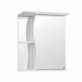 Зеркало-шкаф Style Line Волна 60/2 Эко Волна шкаф справа белое с полочкой