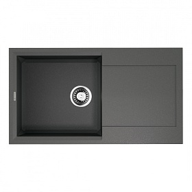 Мойка для кухни Omoikiri Sakaime 78-PL 4993196 прямоуг. 78х43,5 глуб. 21см (толщ.10мм) вып. 3 1/2" (врезная) крыло универсал платина