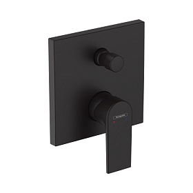 Смеситель для ванны/душа (короткий излив) (внешняя часть) Hansgrohe Vernis Shape 71468670 чёрный латунь