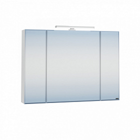 Зеркало-шкаф СаНта Стандарт 100 белое LED подсветка 113013 Водяной