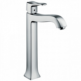 Смеситель для умывальника (раковины) Hansgrohe Metris Classic 31078000 хром латунь Водяной