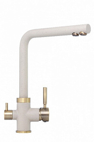 Смеситель для кухни (мойки) TopZero Prime Alphons Jasmine-08 BR с переключ.для фильтра питьевой воды жасмин латунь Водяной