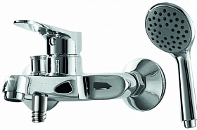 Смеситель для ванны/душа (короткий излив) Bravat Eco F6111147C-B хром латунь