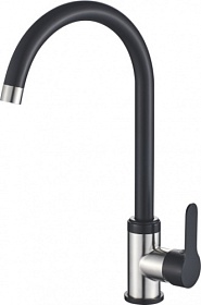 Смеситель для кухни (мойки) Ledeme H105 L74105B чёрный нерж. сталь