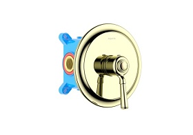 Смеситель для душа внеш. и скрытая часть (в сборе) Aquatek Классик AQ1566PG золото латунь