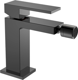 Смеситель для биде Boheme Qubic 476-SGM shine gun metal латунь Водяной