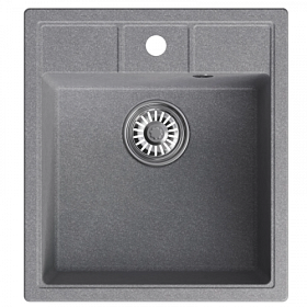 Мойка для кухни Mixline ML-GM28 552183 прямоуг. 45х50 глуб. 19см вып. 3 1/2" (врезная) графит