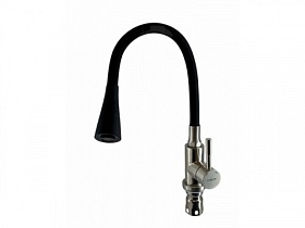 Смеситель для кухни (мойки) Ledeme H99 L74199-2 гибкий излив чёрный нерж. сталь