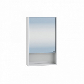Зеркало-шкаф СаНта Сити 40 белое с полочкой 700335 Водяной