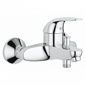 Смеситель для ванны/душа (короткий излив) Grohe Euroeco 32743000 хром латунь Водяной