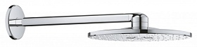 Лейка верхнего душа Grohe Rainshower 26475000 d310 мм 2-х реж. хром круглая с душевым кронштейном