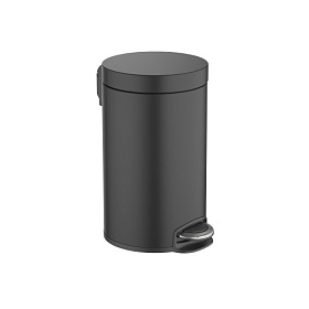 Ведро для мусора 8 л с педалью для открывания крышки Aquatek AQ4992MB чёрный Водяной