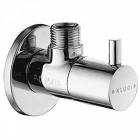 Кран угловой вентиль 1/2"х3/8" НР-НР флажок для подкл.смесителя Kludi 1584505-00