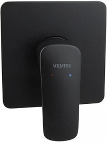 Смеситель для душа внеш. и скрытая часть (в сборе) Aquatek Вега AQ1066MB чёрный латунь