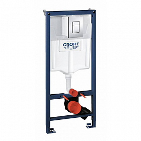 Инсталляция для унитаза Grohe Rapid SL 38772001 рама с кнопкой Skate Cosmopolitan хром глянец