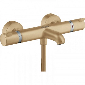 Смеситель для ванны/душа (короткий излив) термостат Hansgrohe Ecostat Comfort 13114140 бронза латунь