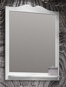 Зеркало Opadiris Брунелла 80 белое с полочкой 00-00007036