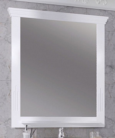 Зеркало Opadiris Риспекто 85 белое с полочкой 00-00007063