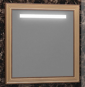 Зеркало Opadiris Карат 80 бежевое/золотая патина LED подсветка Z0000004322 Водяной
