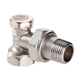 Клапан настроечный угловой Valtec 1/2" для радиатора VT.019.N.04