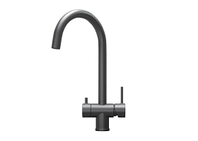 Смеситель для кухни (мойки) Granula Kitchen Space KS-7104 графит матовый с переключ.для фильтра питьевой воды графит нерж. сталь