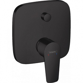Смеситель для ванны/душа (короткий излив) (внешняя часть) Hansgrohe Talis E 71474670 чёрный латунь