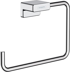Полотенцедержатель кольцо Hansgrohe AddStoris 41754000 хром Водяной