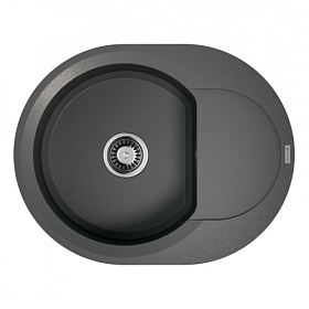 Мойка для кухни Omoikiri Sakaime 60E-PL 4993206 овальная 60х47 глуб. 22см (толщ.10мм) вып. 3 1/2" (врезная) крыло универсал платина
