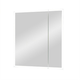 Зеркало-шкаф Континент Reflex Led 70x80 белое LED подсветка МВК026
