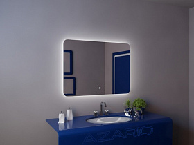 Зеркало Azario Alone Raggio 100х70 LED подсветка CS00078966 Водяной