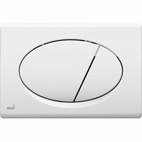Кнопка смыва (клавиша) для инсталляции Alca Drain прямоугольная c овал.кнопками белая M70 Водяной