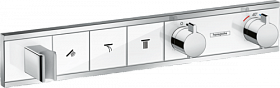 Смеситель для душа (внешняя часть) Hansgrohe RainSelect 15356400 хром/белый латунь