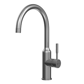 Смеситель для кухни (мойки) Lemark Expert LM5079GMN графит нано нерж. сталь