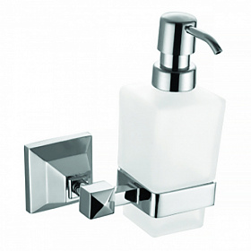 Дозатор жидкого мыла стекло мат. Azario Altre AZ-96012 хром Водяной